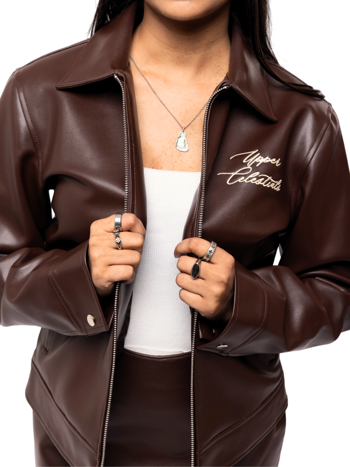 Vintage Brown Cropped Jacket