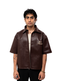 Brown Half Sleeve Jacket